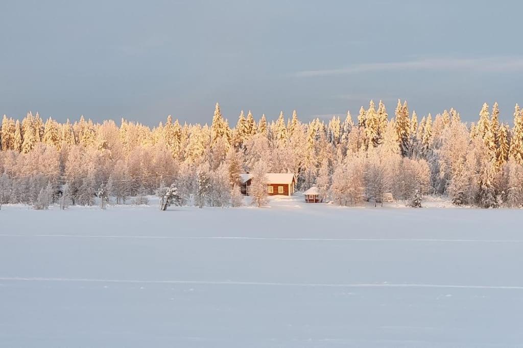Huvila Eraemaajaerven Rannalla Taivalkoskella Jokijarvi  Exterior photo